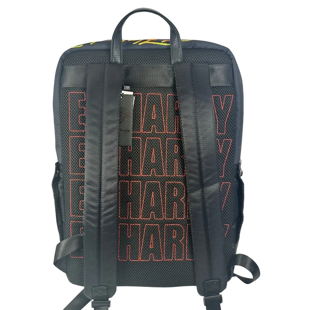 Ed Hardy Backpack Mens OS Black Mi Vida Loca Skull Studded Tattoo Graphic Bag